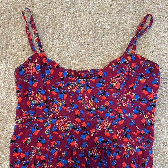 Express Mini Floral Causal Dress with Pockets - Picture 2 of 7